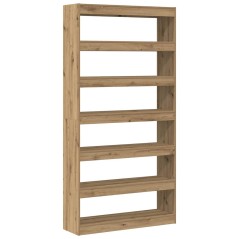 vidaXL Libreria Rovere artigianale Legno massello 100 x 30 x 198 cm