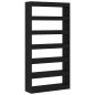 Scaffale vidaXL Rovere nero Legno ingegnerizzato 100 x 30 x 198 cm