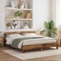 vidaXL Struttura per Letto Legno Rustico Legno Massello di Recupero vidaXL Struttura per Letto Legno Rustico Legno Massello di Recupero