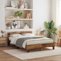 vidaXL Struttura Letto in Legno Legno Recuperato 150 x 200 cm