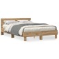vidaXL Struttura Letto in Rovere Rovere Artigianale Legno Ingegnerizzato vidaXL Struttura Letto in Rovere Rovere Artigianale Legno Ingegnerizzato
