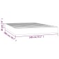 vidaXL Materasso a Molle Insacchettate Marrone Scuro 140x200x20 cm vidaXL Materasso a Molle Insacchettate Marrone Scuro 140x200x20 cm