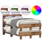vidaXL Struttura per letto in legno Naturale Legno massello 120 x 200 cm vidaXL Struttura per letto in legno Naturale Legno massello 120 x 200 cm