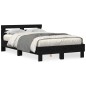 vidaXL Struttura Letto Solida Rovere Nero Legno Massello 120 x 200 cm vidaXL Struttura Letto Solida Rovere Nero Legno Massello 120 x 200 cm