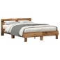 vidaXL Struttura Letto in Legno Legno Riciclato 140 x 190 cm Convertibile