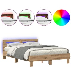 vidaXL Rete Letto in Rovere di Rovere artigianale Legno massello di rovere