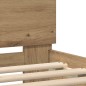 vidaXL Rete Letto in Rovere di Rovere artigianale Legno massello di rovere vidaXL Rete Letto in Rovere di Rovere artigianale Legno massello di rovere
