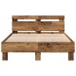 vidaXL Struttura del Letto Ingegnerizzato Legno Vecchio Legno 135 x 190 cm vidaXL Struttura del Letto Ingegnerizzato Legno Vecchio Legno 135 x 190 cm