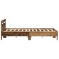 vidaXL Struttura del Letto Ingegnerizzato Legno Vecchio Legno 135 x 190 cm vidaXL Struttura del Letto Ingegnerizzato Legno Vecchio Legno 135 x 190 cm