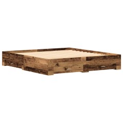 Struttura del letto vidaXL con cassetti in legno vecchio 180x200 cm in legno ingegnerizzato