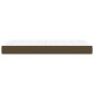 vidaXL Materasso a Molle Insacchettate Marrone Scuro 90x200x20 cm vidaXL Materasso a Molle Insacchettate Marrone Scuro 90x200x20 cm