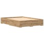 vidaXL Telaio Letto con Cassetti Rovere Artigianale Legno Ingegnerizzato vidaXL Telaio Letto con Cassetti Rovere Artigianale Legno Ingegnerizzato