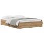 vidaXL Telaio Letto con Cassetti Rovere Artigianale Legno Ingegnerizzato vidaXL Telaio Letto con Cassetti Rovere Artigianale Legno Ingegnerizzato