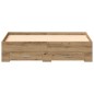 vidaXL Telaio Letto con Cassetti Rovere Artigianale Legno Ingegnerizzato vidaXL Telaio Letto con Cassetti Rovere Artigianale Legno Ingegnerizzato