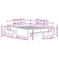 vidaXL Letto con Cassetti Legno antico Legno ingegnerizzato 140 x 200 cm vidaXL Letto con Cassetti Legno antico Legno ingegnerizzato 140 x 200 cm