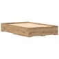vidaXL Rete Letto con Cassetti Rovere Artigianale 120x200 cm Legno Ingegnerizzato
