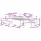 vidaXL Rete Letto con Cassetti Rovere Artigianale 120x200 cm Legno Ingegnerizzato
