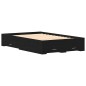 vidaXL Struttura Letto con Cassetti in Rovere Nero 120x200 cm Legno Ingegnerizzato
