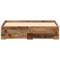 vidaXL Struttura Letto con Cassetti Legno Invecchiato 135x190 cm Legno Ingegnerizzato vidaXL Struttura Letto con Cassetti Legno Invecchiato 135x190 cm Legno Ingegnerizzato
