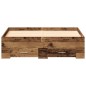 vidaXL Struttura del Letto con Cassetti Legno Vecchio 120x190 cm Legno Ingegnerizzato