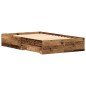 vidaXL Struttura del Letto con Cassetti Legno Vecchio 120x190 cm Legno Ingegnerizzato