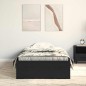 vidaXL Struttura del letto Nero Rovere 100x200 cm Legno ingegnerizzato vidaXL Struttura del letto Nero Rovere 100x200 cm Legno ingegnerizzato