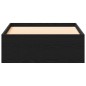 vidaXL Struttura del letto Nero Rovere 100x200 cm Legno ingegnerizzato vidaXL Struttura del letto Nero Rovere 100x200 cm Legno ingegnerizzato