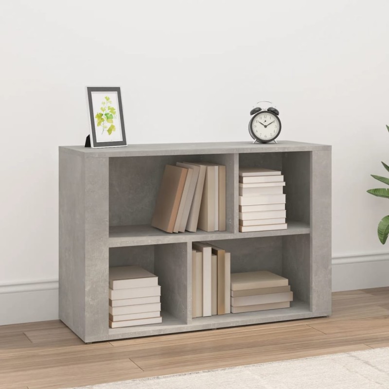 Credenza Grigio Cemento 80x30x54 cm in Legno Multistrato Credenza Grigio Cemento 80x30x54 cm in Legno Multistrato