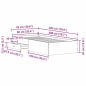 vidaXL Struttura Letto Legno Vecchio 90x200 cm Legno Ingegnerizzato vidaXL Struttura Letto Legno Vecchio 90x200 cm Legno Ingegnerizzato