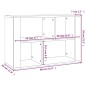 Credenza Grigio Cemento 80x30x54 cm in Legno Multistrato Credenza Grigio Cemento 80x30x54 cm in Legno Multistrato