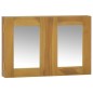 Mobile a Specchio 60x10x40 cm in Legno Massello di Teak Mobile a Specchio 60x10x40 cm in Legno Massello di Teak
