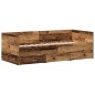 vidaXL Letto a Giorno Rustico Legno Antico Legno ingegnerizzato