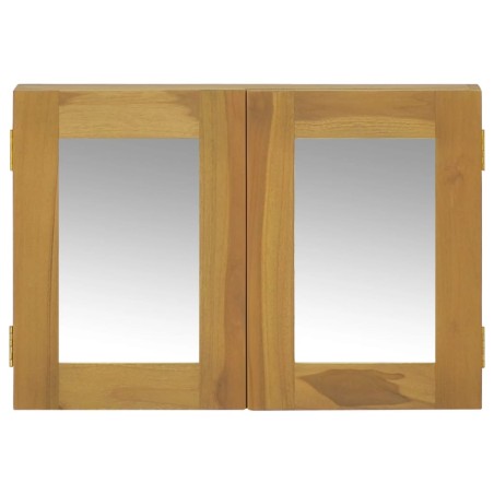 Mobile a Specchio 60x10x40 cm in Legno Massello di Teak