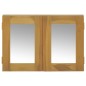 Mobile a Specchio 60x10x40 cm in Legno Massello di Teak Mobile a Specchio 60x10x40 cm in Legno Massello di Teak