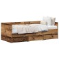 vidaXL Letto a Giorno Rustico Legno Antico Legno ingegnerizzato