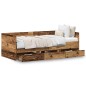 vidaXL Letto a Giorno Rustico Legno Antico Legno ingegnerizzato