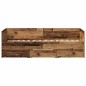 vidaXL Letto a Giorno Rustico Legno Antico Legno ingegnerizzato