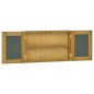 Mobile a Specchio 60x10x40 cm in Legno Massello di Teak Mobile a Specchio 60x10x40 cm in Legno Massello di Teak