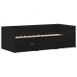 vidaXL Daybed Rovere nero Legno ingegnerizzato 90 x 200 cm Durevole vidaXL Daybed Rovere nero Legno ingegnerizzato 90 x 200 cm Durevole
