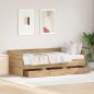 vidaXL Daybed Rovere Artigianale Legno Ingegnerizzato 90 x 190 cm vidaXL Daybed Rovere Artigianale Legno Ingegnerizzato 90 x 190 cm