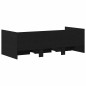vidaXL Divano letto Rovere nero Legno ingegnerizzato 90 x 190 cm vidaXL Divano letto Rovere nero Legno ingegnerizzato 90 x 190 cm
