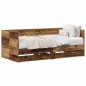 vidaXL Letto a Giorno con Cassetto Legno Vecchio Legno Ingegnerizzato vidaXL Letto a Giorno con Cassetto Legno Vecchio Legno Ingegnerizzato
