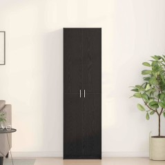 vidaXL guardaroba rovere nero 55x25x189 cm legno ingegnerizzato