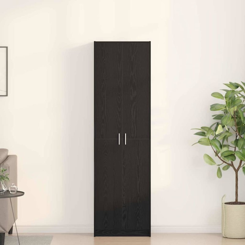 vidaXL guardaroba rovere nero 55x25x189 cm legno ingegnerizzato vidaXL guardaroba rovere nero 55x25x189 cm legno ingegnerizzato