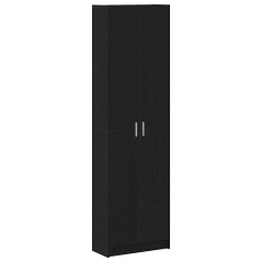 vidaXL guardaroba rovere nero 55x25x189 cm legno ingegnerizzato