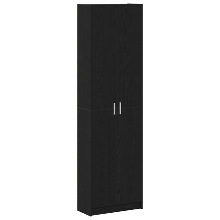 vidaXL guardaroba rovere nero 55x25x189 cm legno ingegnerizzato