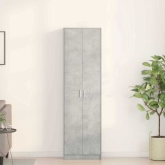 vidaXL Armadio Grigio Cemento 55x25x189 cm in Legno Ingegnerizzato