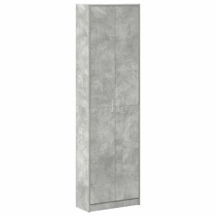 vidaXL Armadio Grigio Cemento 55x25x189 cm in Legno Ingegnerizzato
