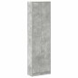 vidaXL Armadio Grigio Cemento 55x25x189 cm in Legno Ingegnerizzato