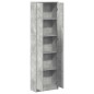 vidaXL Armadio Grigio Cemento 55x25x189 cm in Legno Ingegnerizzato